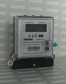 DDSF238 Single Phase Multi-rate KWH Meter(Single Phase Multi-rate Meter, Single Phase Multi-rate Watt-hour Meter, Single Phase Multi-rate Energy Meter)