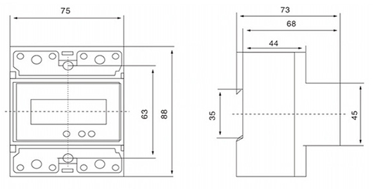 DDS238-4 ZNS single phase din rail type multi-function watt hour meter (D1403)