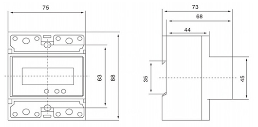 DDS238-4 ZN single phase din rail type multi-function watt hour meter (D1404)