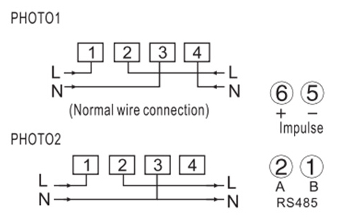 DDS238-4 W RS485 type single phase remote control watt hour meter(D1408)