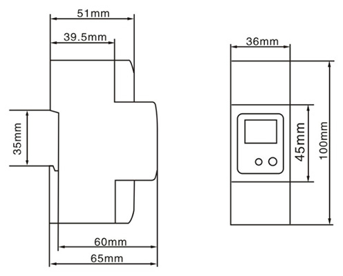 DDS238-2 single phase din rail type watt hour meter (D1208)