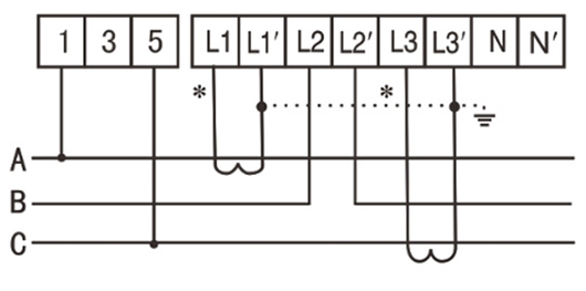 DT(S)S238-4 M three phase din rail type watt hour meter (D3403)