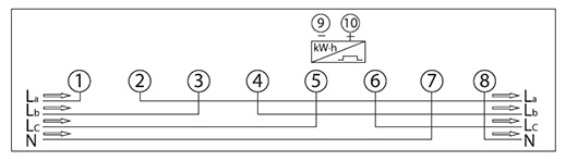 DT(S)S238-7-RA  three phase din rail type watt hour meter (D3706)
