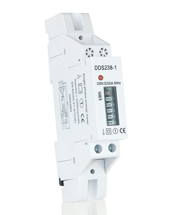 Compteur D'Énergie Électrique Monophasé - 220VAC 5(32)A - Affichage LCD - Pour Rail DIN - Modèle DDS238-1